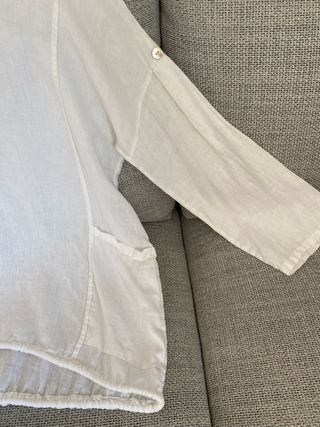 Camisa Lino Oversize Blanca