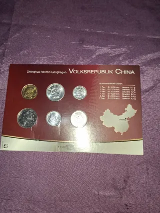 Lote monedas China Yuan