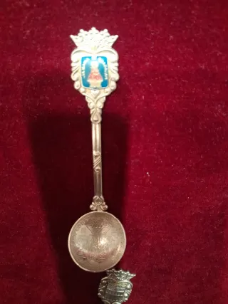 4 Cucchiaini da collezione 2 in alpaca