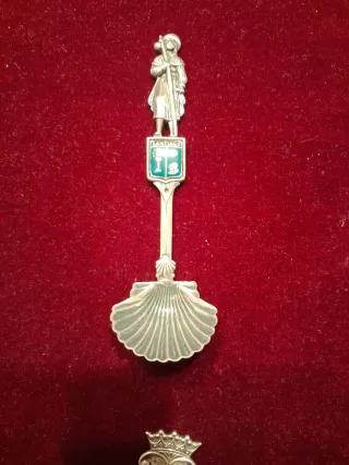 4 Cucchiaini da collezione 2 in alpaca