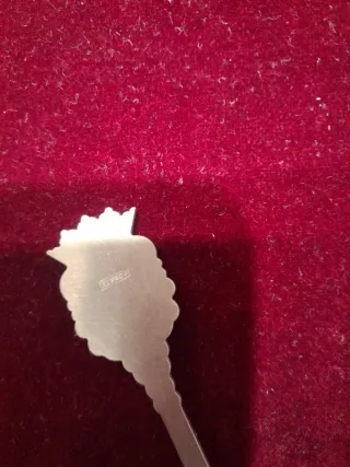 4 Cucchiaini da collezione 2 in alpaca