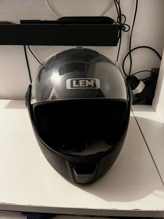 2 Cascos Moto LEM Integrales Negro