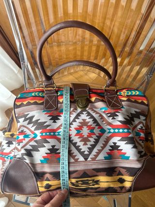 Bolso de mano estampado étnico