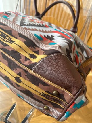 Bolso de mano estampado étnico