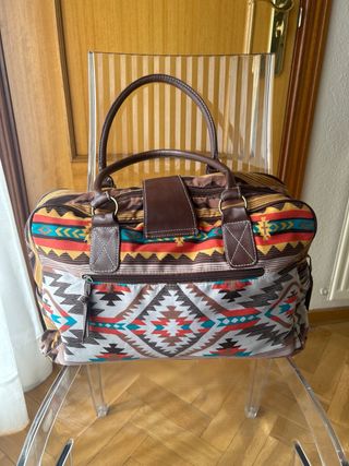 Bolso de mano estampado étnico