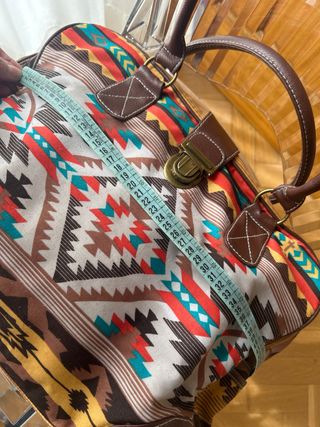 Bolso de mano estampado étnico
