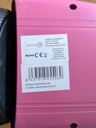 Hoverboard rosa MI GO Kids