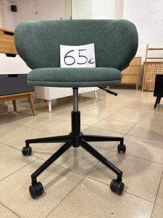 Silla de escritorio con ruedas verde