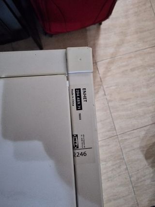 Estantería metálica blanca 3 baldas