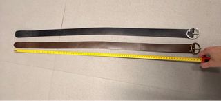 2 Cinture in Pelle Levi's Donna Nero/Marrone