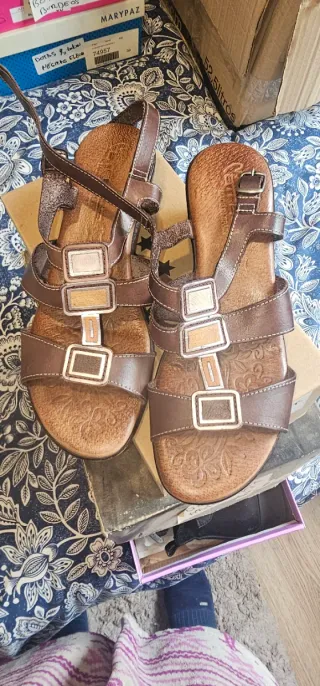 Sandalias Marypaz Marrones Talla 38