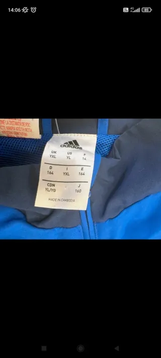 Chaqueta Adidas Entrenamiento Azul Marino