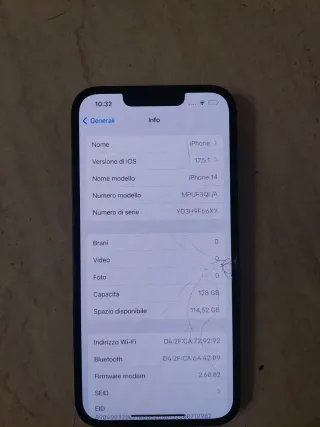 PREZZO 150€ AL PRIMO OFFERENTE IPhone 14 Nero