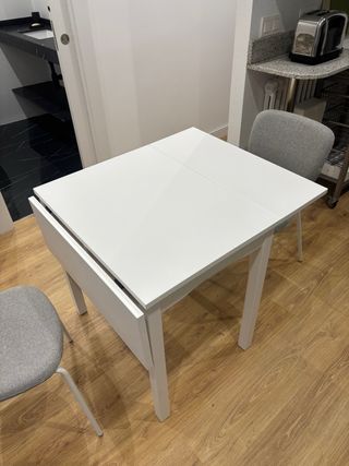 Mesa Comedor Extensible Blanca Ikea