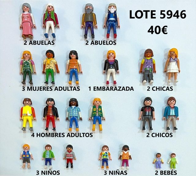 Lote 5946 Playmobil muñecos para terapia