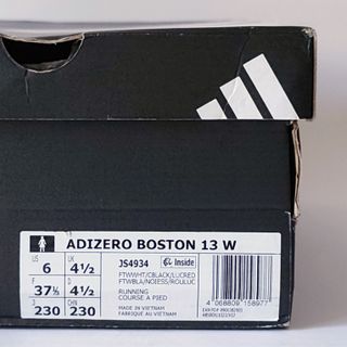 37 - Adidas Adizero Boston 13 Mujer - Cloud white