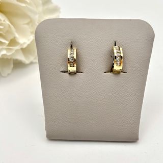 Pendientes de oro 14kt con circonitas