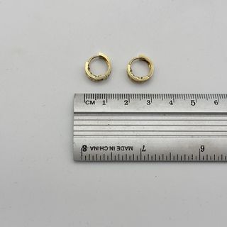Pendientes de oro 14kt con circonitas
