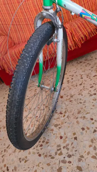 Bicicleta Montaña Blanca y Verde