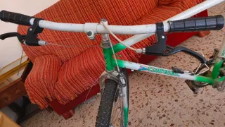 Bicicleta Montaña Blanca y Verde