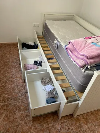 Cama nido Ikea Hermes con 2 colchones