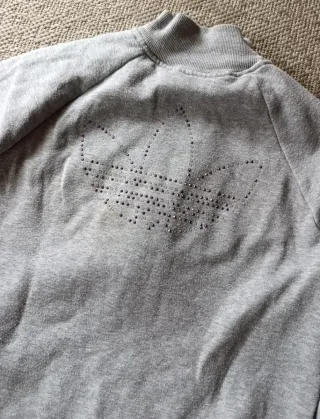 Chaqueta Adidas vintage mujer gris/morado