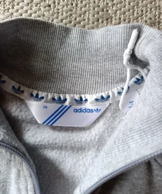 Chaqueta Adidas vintage mujer gris/morado