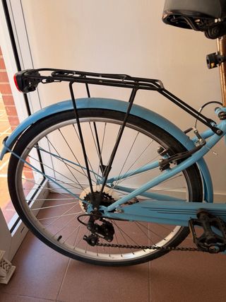 Bicicleta urbana azul