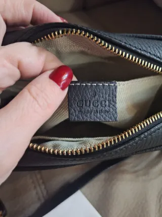 Borsa tracolla in pelle nera