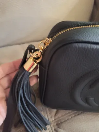 Borsa tracolla in pelle nera