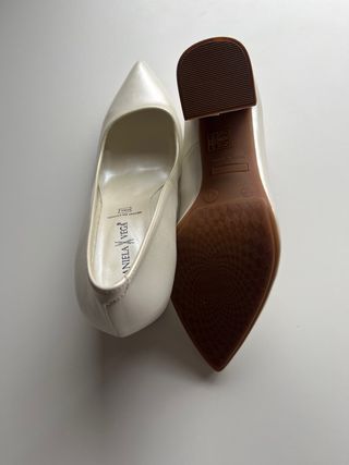 Tacones Novia Daniela Vega Blancos