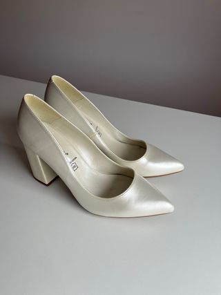 Tacones Novia Daniela Vega Blancos