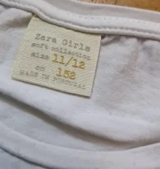 T-shirt Zara Mon Ami bianca