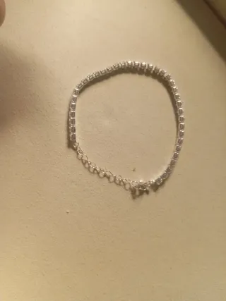 Pulsera de plata con circonitas