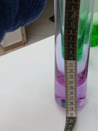 Bicchieri Murano vintage verdi e viola