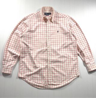 Polo Ralph Lauren Camisa Cuadros Roja Talla XL