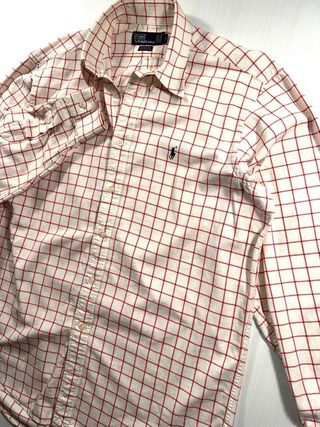 Polo Ralph Lauren Camisa Cuadros Roja Talla XL