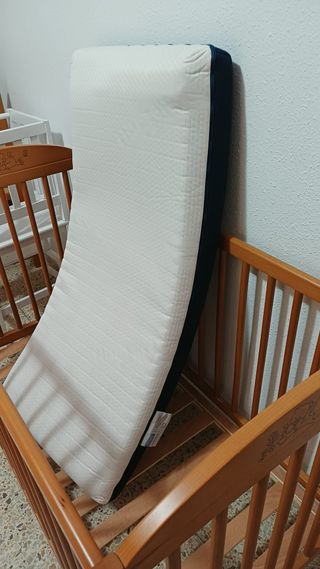 Cuna + Colchón ECUS anti asfixio