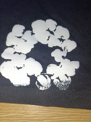 Camiseta Negra Denim Tears Estampada