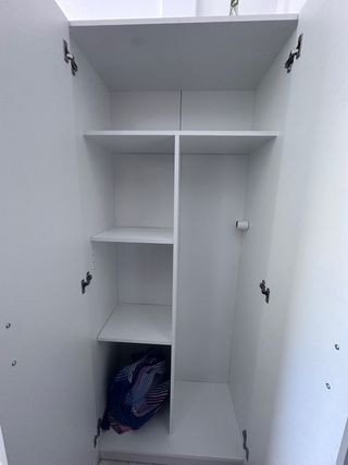 Armario multiusos blanco 1,80 x 0,74 x 0,37