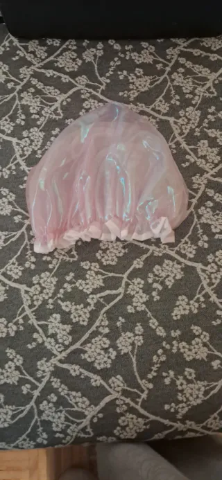 Gorro de ducha rosa iridiscente