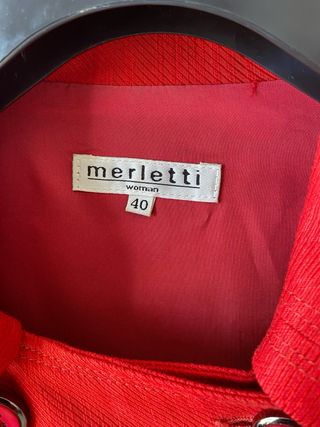 Abrigo Merletti Rojo