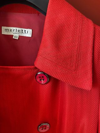 Abrigo Merletti Rojo