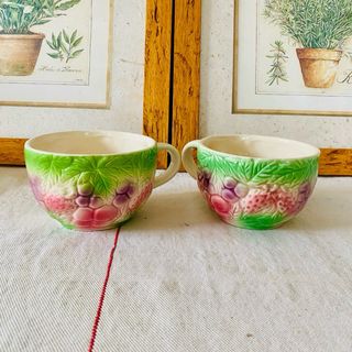 Taza Cerámica Frutas Estilo Majolica/precio unidad