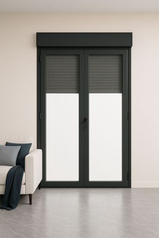 VENTANA PVC OSCILOBATIENTE PERSIANA 7016