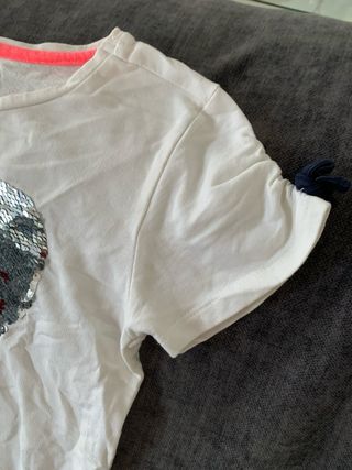Vestido niña corazón lentejuelas