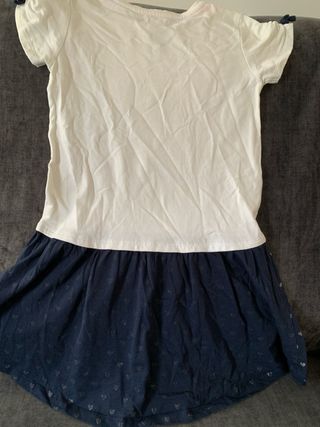 Vestido niña corazón lentejuelas