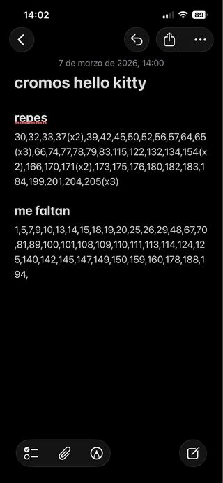 Cromos Hello Kitty and Friends - Fun Together