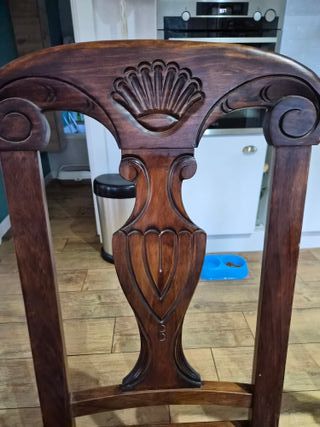 Set di 2 sedie da pranzo in legno