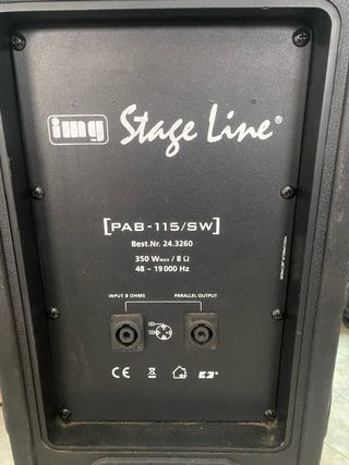 Conjunto 2 Altavoces Stage Line + Soportes